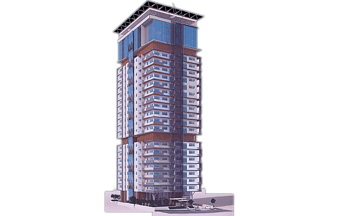 High-rise building constructed using AAC blocks